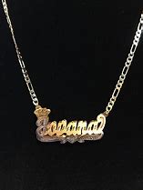 Image result for Gold Plated Name Necklaces