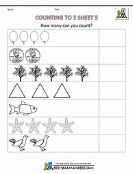 Image result for Printable Math Activities for Preschoolers