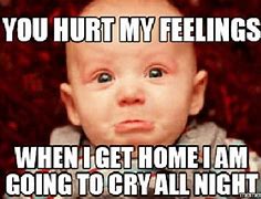 Image result for Hurt My Feelings Meme