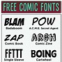 Image result for Free Comic Book Lettering Font