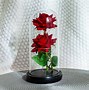 Image result for Galaxy Rose in Glass Dome