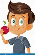 Image result for Eating Apple Drawing Detailed