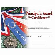 Image result for Principal Award Certificate