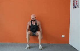 Image result for Man Doing a Wall Sit