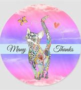 Image result for Cat Thank You Stickers