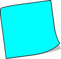 Image result for Blue Post It Note Clip Art