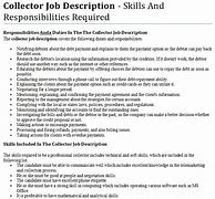 Image result for Telecollector Job Description