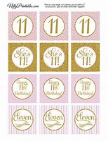 Image result for 11th Birthday Cupcake Toppers