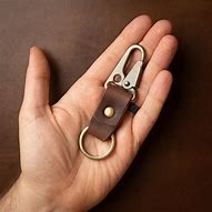Image result for Leather Clip Keychain