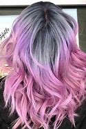 Image result for Silver Pink Hair Style