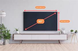 Image result for 50 Inch TV Length and Width