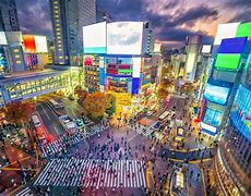 Image result for Shibuya Crossing Top View Night