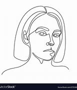 Image result for Continuous Line Drawing Girl