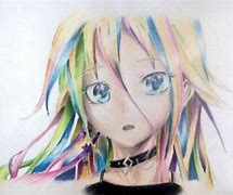 Image result for Rainbow Hair Drawing Anime