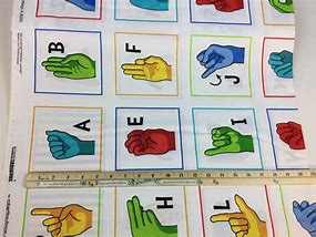 Image result for Sign Language Fabric