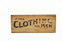 Image result for Vintage Clothes Signs