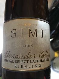 Bildergebnis für Simi Riesling Special Select Late Harvest Alexander Valley