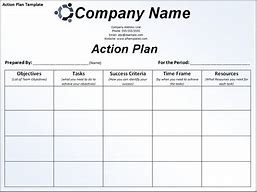 Image result for Sample Action Plan Template Word