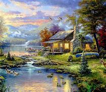 Image result for Thomas Kinkade Landscape Paintings