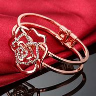 Image result for 24k Gold Rose Bracelet