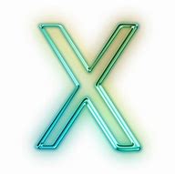 Image result for Neon X Letter PNG