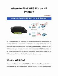 Image result for WPS PIN On HP 6000E Printer