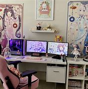 Image result for Anime Desk Setup