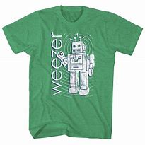 Image result for Weezer Robot Shirt