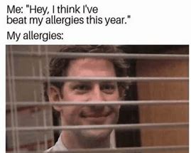 Image result for Allergy Meme