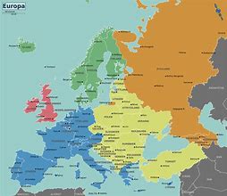 Image result for Detailed Map of Europe