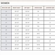 Image result for Banana Republic 27 Jeans Size Chart