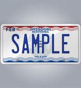 Image result for Missouri Temporary License Plate
