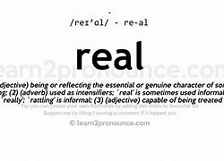 Image result for Real Definition