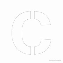 Image result for Free Printable Letter Stencils C