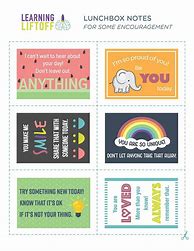 Image result for Lunch Box Notes Cards