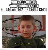 Image result for Guy Charging His Phone in Future Meme