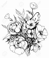 Image result for Flower Bouquet Sketches