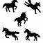 Image result for Rearing Unicorn Silhouette