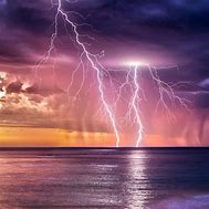Image result for Lightning Storm Over Ocean