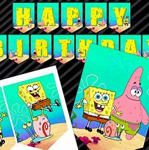 Image result for Spongebob Birthday Banner