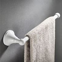 Image result for White Towel Racks Bathroom
