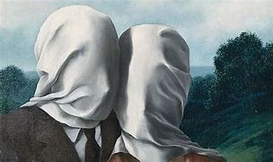 Image result for Lovers by Rene Magritte by Ocean