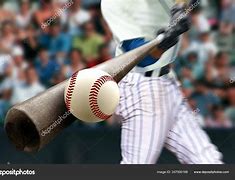 Image result for Baseball Being Hit by Bat