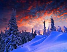 Image result for Snowy Night Landscaoe Wallpaper