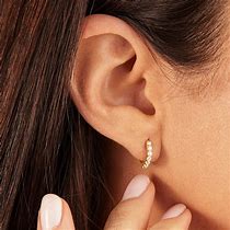 Image result for Simple Gold Hoop Earrings