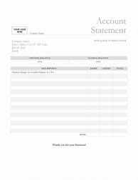 Image result for Bank Account Statement Template