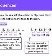 Image result for Example of Sequence in Math