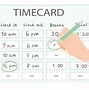 Image result for Time Card Placard