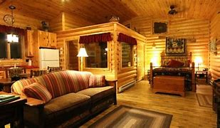 Image result for Warm Cabin Inside Open Area