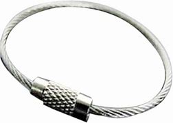 Image result for Wire Keychain Cable Stainless Steel Key Ring